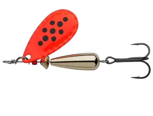 Abu Garcia Droppen LF Orange 4g Perfekt rovfisk spinner til ferskvann 
