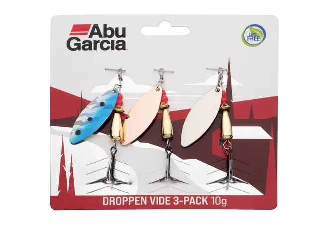 Abu Garcia Droppen Vide LF 3-pack 7g Perfekt spinner for sterk strøm 