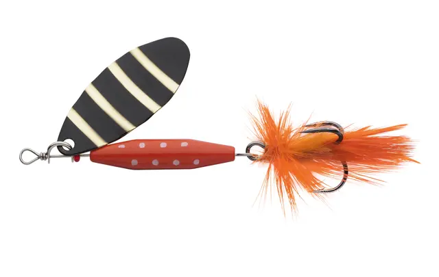 Abu Garcia Reflex Red LF Zebra 7g Klassisk bestselger som fanger all fisk 