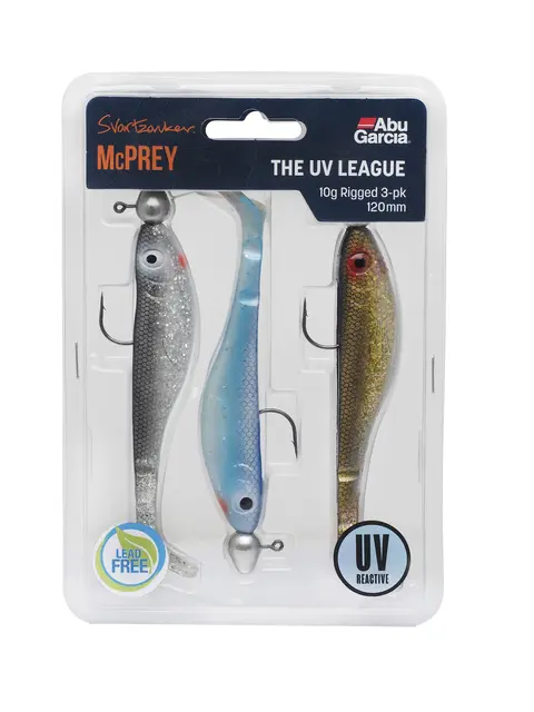 Abu Garcia Svartzonker McPrey Prerigged 10g ferdig rigget 3-pack The UV League 