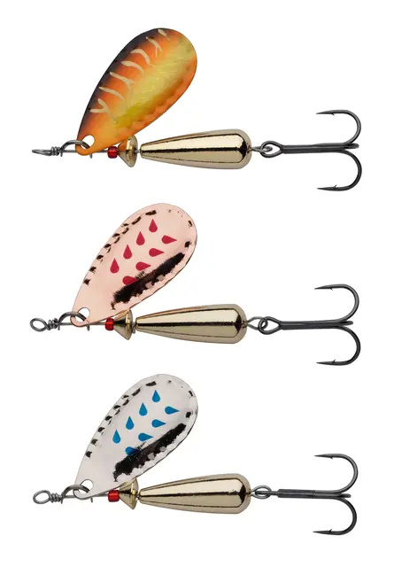 Abu Garcia Droppen LF 3-pack 4g Perfekt rovfisk spinner til ferskvann 