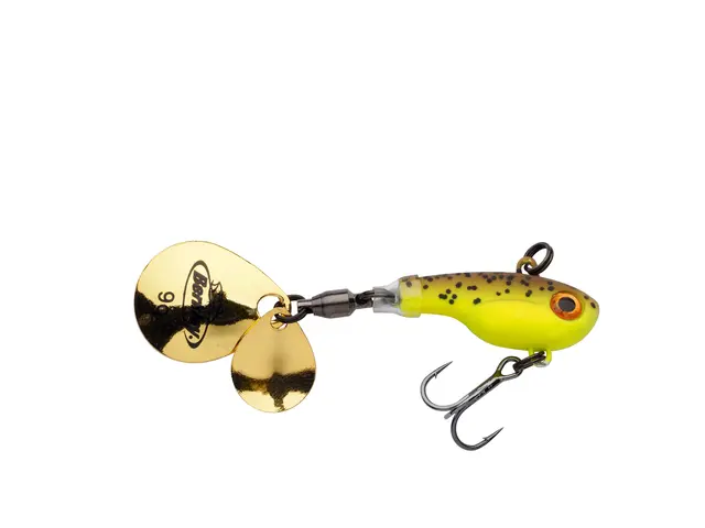 Berkley Pulse Spintail 14g Brown Chartreuse 