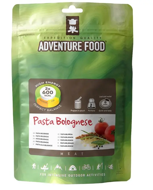 Adventure Food Pasta Bolognese Høy energi - 600kcal 