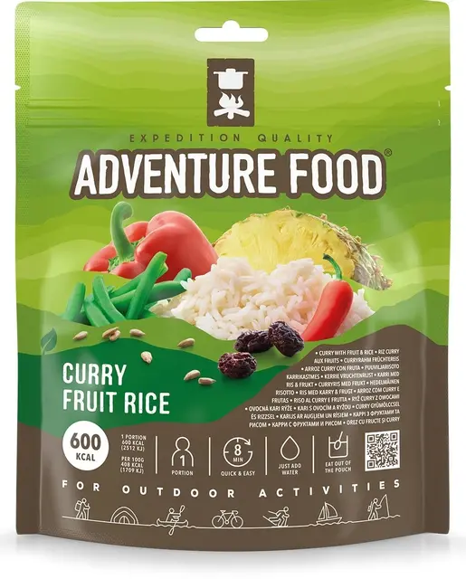 Adventure Food Curry Friut Rice Høy energi turmat - 600kcal 