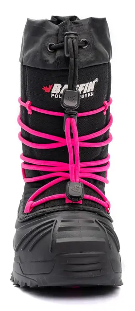 Baffin Snogoose Barn Sort/Rosa 32,5 7 lags innerstøvel og snølås 
