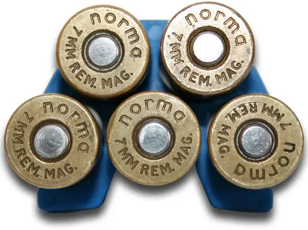 Baggen Patronholder Magnum Blå patronholder for 5 patroner 