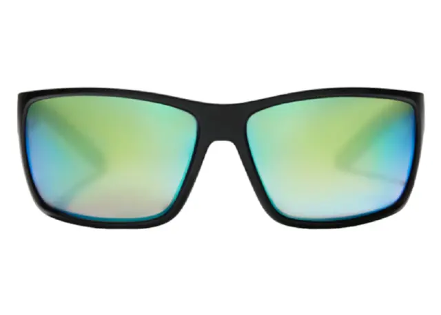 Bajio Bales Beach Black Matte Solbriller Green Mirror Glass 