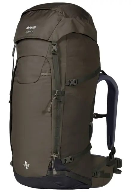 Bergans Trollhetta V5 75L Dk Green 2-i-1 tursekk med integrert dagstursekk 