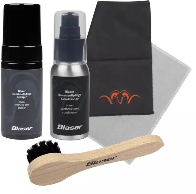 Blaser Pleiesett for Syntetiske Stokker Rengjøring og vedlikehold av syntetstokk 