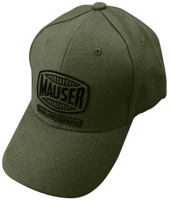 Mauser Cap Canvas Grønn Grønnfarget Cap med Mauser Logo 