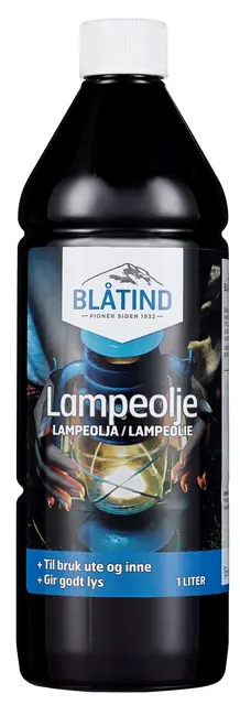 Blåtind Lampeolje 1 liter Avgir ingen lukt, røyk eller sot ved bru 