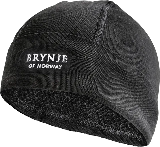 Brynje Arctic Hat Original grå S Lue med netting på innsiden 