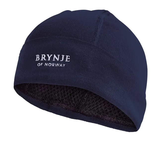 Brynje Arctic Hat Original S Marine Lue med netting på innsiden 