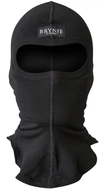 Brynje Arctic Balaclava, One Size Sort med netting på innsiden 