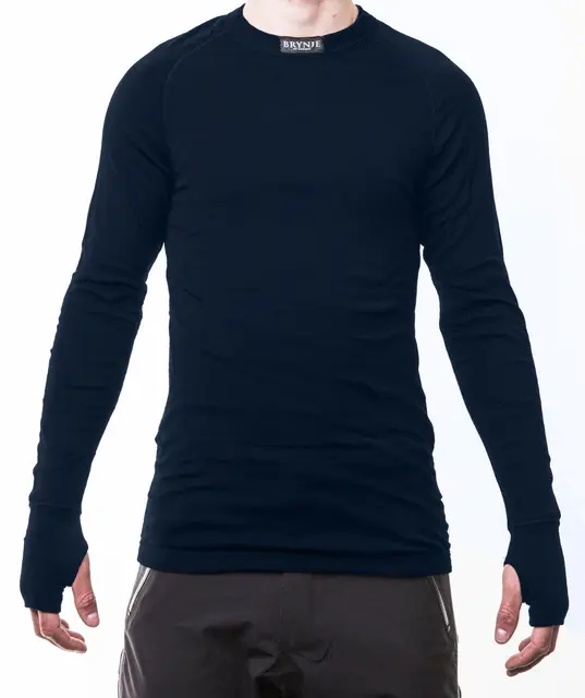 Brynje Arctic Shirt med tommelgrep XS Tolags ventilerende undertøy - Navy 