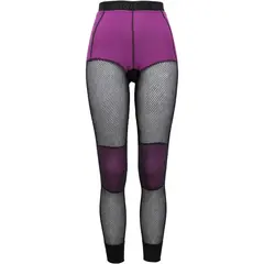 Brynje Wool Thermo Ladies Longs XS Lady Collection -  Black/Violet