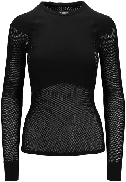 Brynje W's Super Thermo Shirt Black XS Netting trøye med lang arm 
