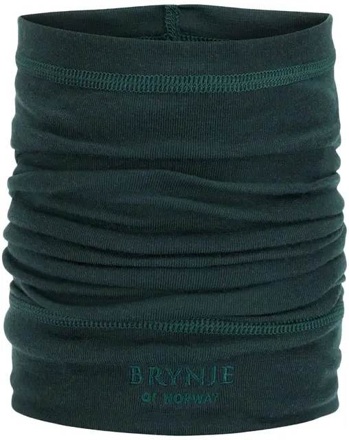 Brynje Classic Headover - One size Green Kløfri og myk hals i merinoull 