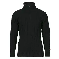 Br&#229;tens Flette Genser Sort S Genser med klassisk flettem&#248;nster