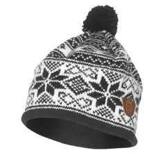 Br&#229;tens Sn&#248;stjerne Lue Sort One-Size Lue i ull med mykt og godt fleecef&#244;r