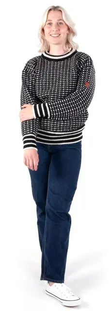 Bråtens Islender Genser Sort S Klassisk genser i 100% Norsk ull 