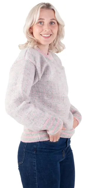 Bråtens Islender Genser Rosa XS Klassisk genser i 100% Norsk ull 