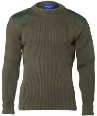 Br&#229;tens Nato Genser Gr&#248;nn XS Klassisk natogenser i ull og polyester