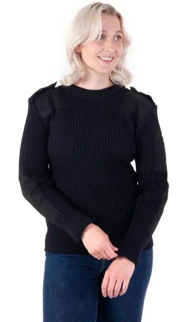 Bråtens Nato Genser Sort XS Klassisk natogenser i ull og polyester 