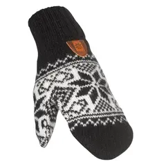 Br&#229;tens Sn&#248;stjerne Vott Svart/hvit M Ullvott med mykt og godt fleecef&#244;r