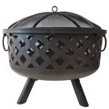 CAL Utepeis/grill sortlakkert stål 66x65cm