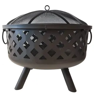 CAL Utepeis/grill sortlakkert st&#229;l 66x65cm