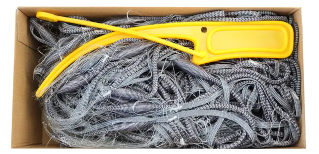 CAL Ferskvannsgarn Grå 19mm Garn til ferkvannsfiske 25mx1,5m 