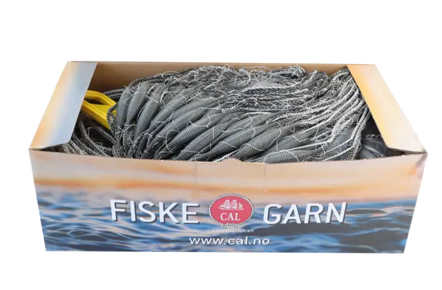 CAL Ferskvannsgarn Grå 21mm Garn til ferkvannsfiske 25m x 1,5m 