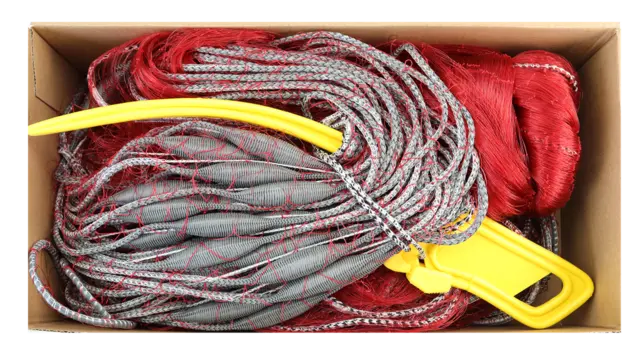 CAL Ferskvannsgarn Rød 21mm Garn til ferkvannsfiske 25m x 1,5m 