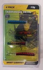 Tasmanian Devil &#216;rret Sj&#248;&#248;rret 13g 4-pack sluksett med Tasmanian Devil