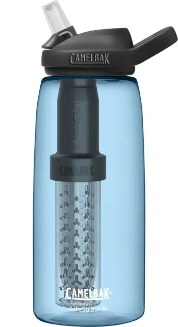 Camelbak Eddy+ LifeStraw 1L True Blue Drikkeflaske med rensefilter 