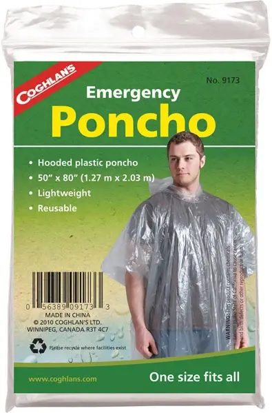 Coghlan's regn poncho Lettvekts poncho - One size 