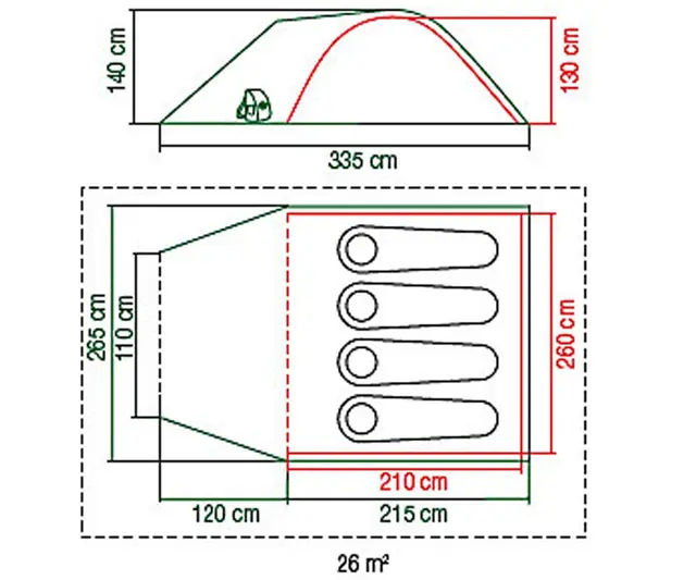 Coleman Kobuk Valley 4 Plus Telt til 4 personer for korte turer 