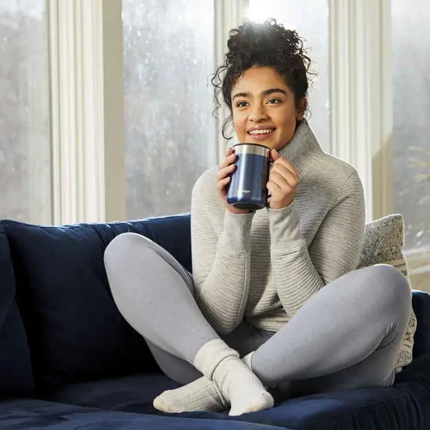 Contigo Streetville Desk Mug SS Blue Stiling ergonomisk termokopp 