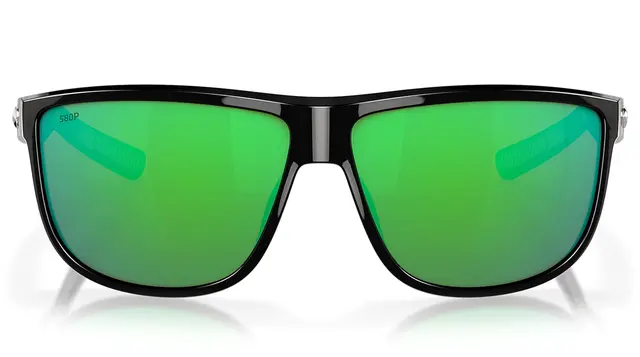 Costa Del Mar Rincondo Shiny Black Green Mirror 580P (plast) 