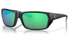 Costa Del Mar Tailfin Matte Black Green Mirror 580G #S