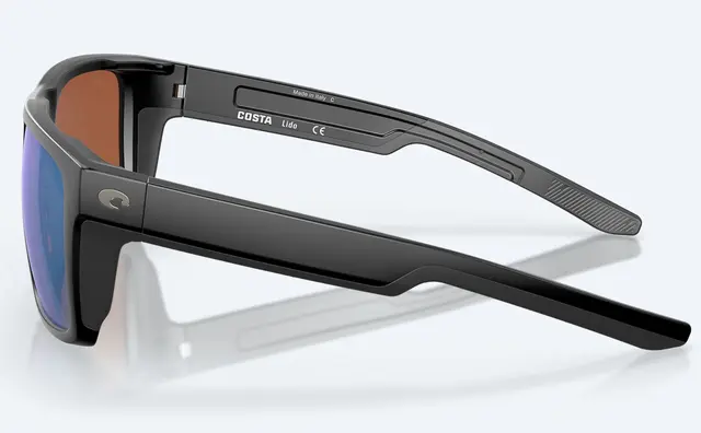 Costa Del Mar Lido Matte Black Green Mirror 580G 