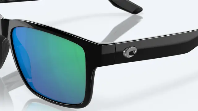 Costa Del Mar Paunch Black Green Mirror 580P 