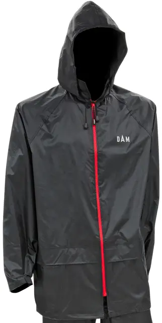 DAM Protec Rainsuit M Todelt Regndress, Black 