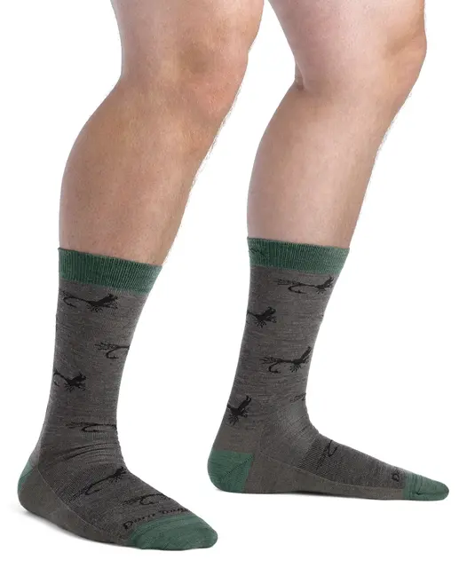 Darn Tough McFly Crew Taupe M Lightweight Cushion 