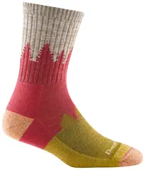 Darn Treeline W Micro Crew Cranberry S Cushion,  Damesokker