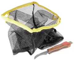 Eagle Sopp-plukk sett Skarp foldbar kniv m/b&#248;rste samt nett