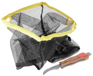 Eagle Sopp-plukk sett Skarp foldbar kniv m/b&#248;rste samt nett