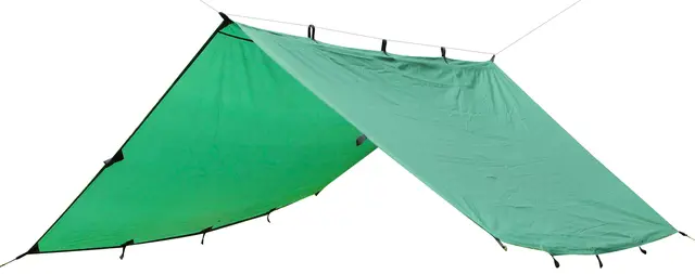 Eagle Tarp/Gapahuk - Grønn Med tau og plugger 
