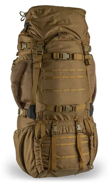 Eberlestock V90 Battleship 100L Coyote Oppgradert ryggsekk med smarte løsninger 